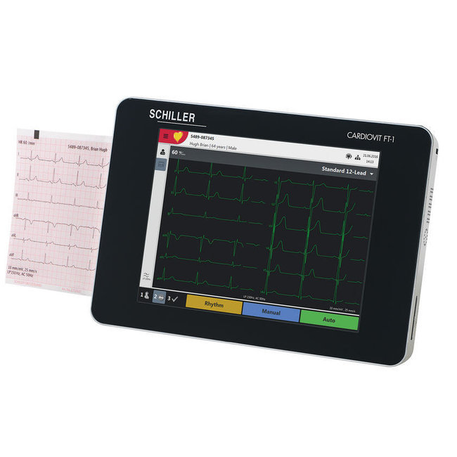 Appareil ECG tactile Schiller Cardiovit FT1 12D couleur