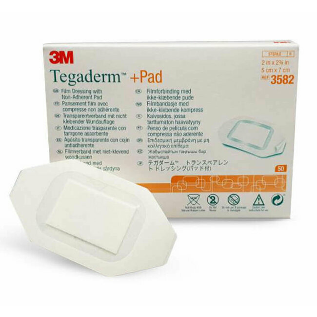 Pansement stérile adhésif avec compresse 3M Tegaderm (lot de 50)