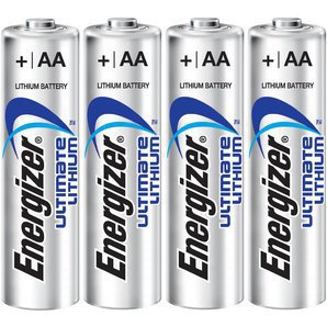 Piles Lithium Energizer LR6 AA (Lot de 4 ou 48)