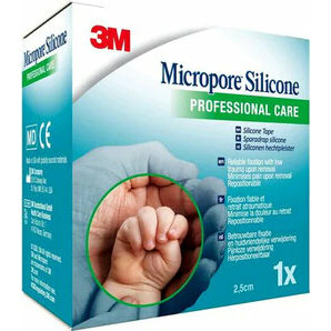 Sparadrap Silicone Micropore 3M 2,5cm x 5m