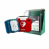 Pack avec dfibrillateur et boitier mural