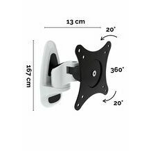 Fixation murale pour appareil tablette ECG EDAN ISE 1210