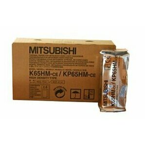 Papier vidéo original Mitsubishi K65HM, KP65HM (4 rouleaux)